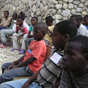 Children served by Timkatec in Petion-Ville Haiti