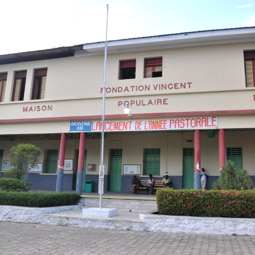 The entrance to Fondation Vincent in Cap-Haitien