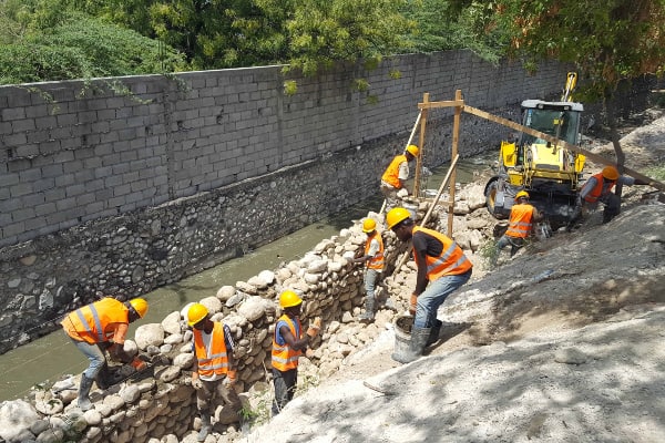 Retaining Wall Completed